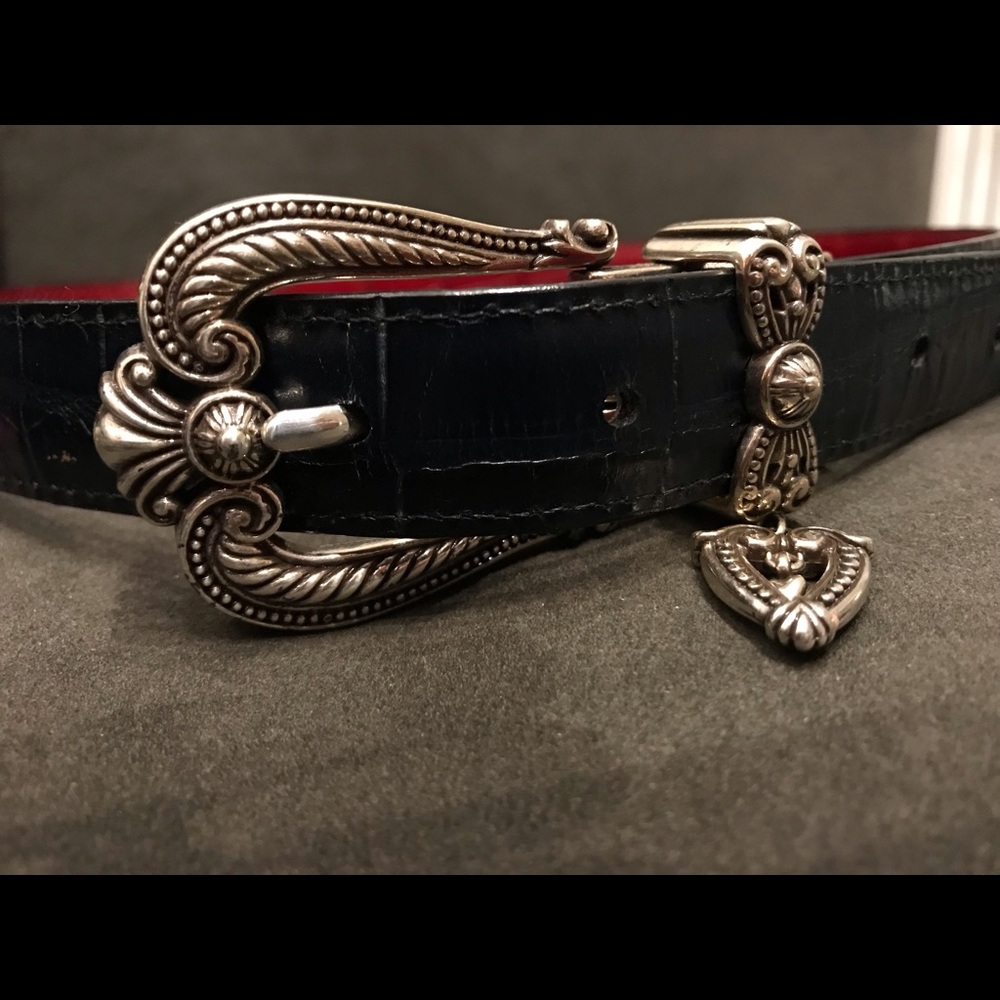 Brighton reversible belt navy/red